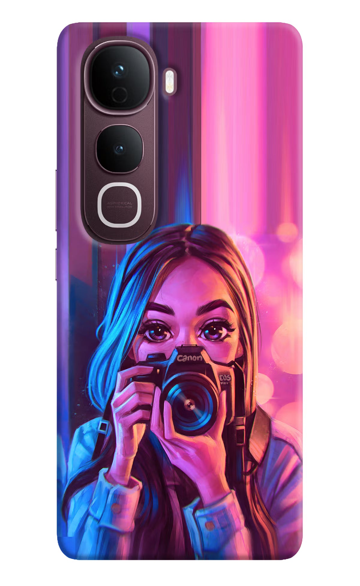 Girl Photographer Vivo Y400 Pro 5G Back Cover