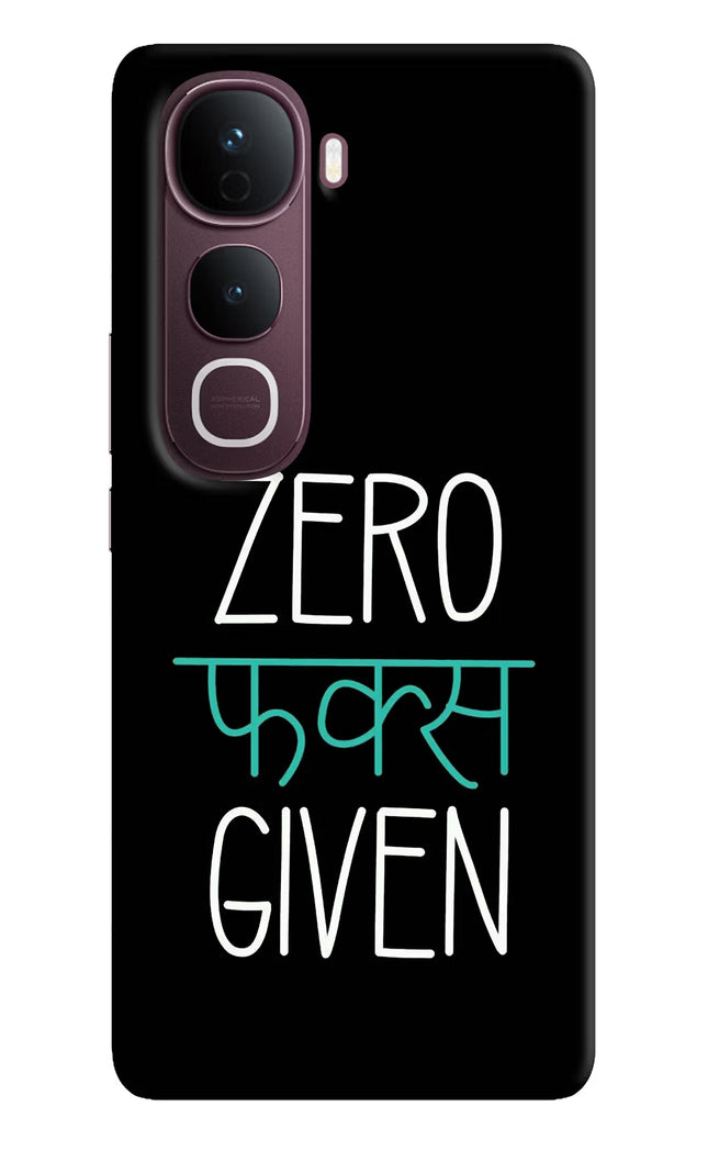 Zero Fucks Given Vivo Y400 Pro 5G Hard Case Back Cover by Casekaro