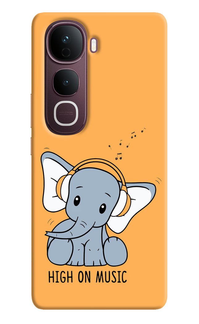 High On Music Vivo Y400 Pro 5G Hard Case Back Cover by Casekaro