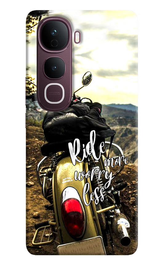 Ride More Worry Less Vivo Y400 Pro 5G Hard Case Back Cover by Casekaro
