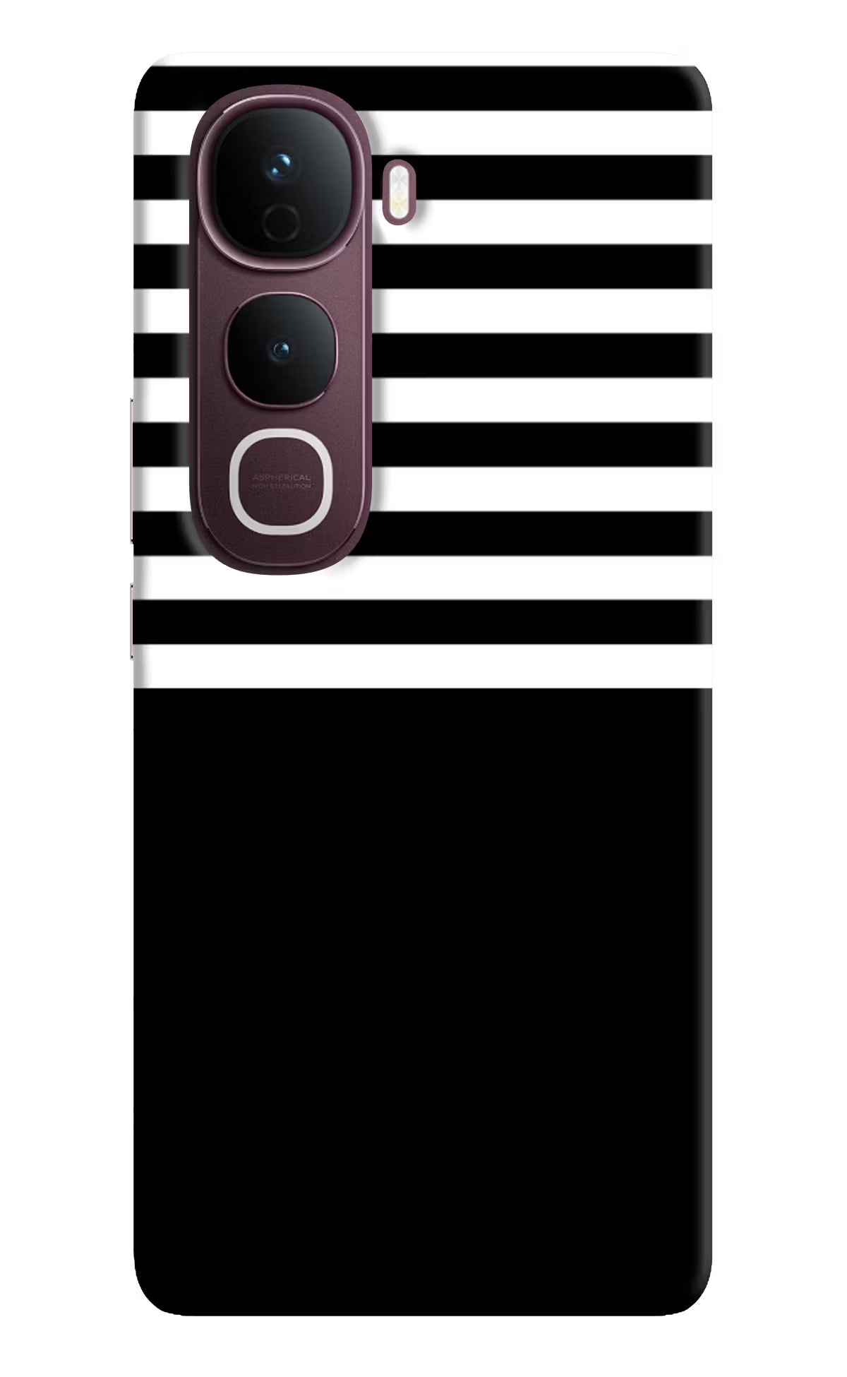 Black and White Print Vivo Y400 Pro 5G Hard Case Back Cover by Casekaro