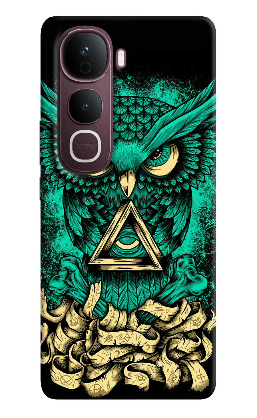 Green Owl Vivo Y400 Pro 5G Back Cover, Hard case