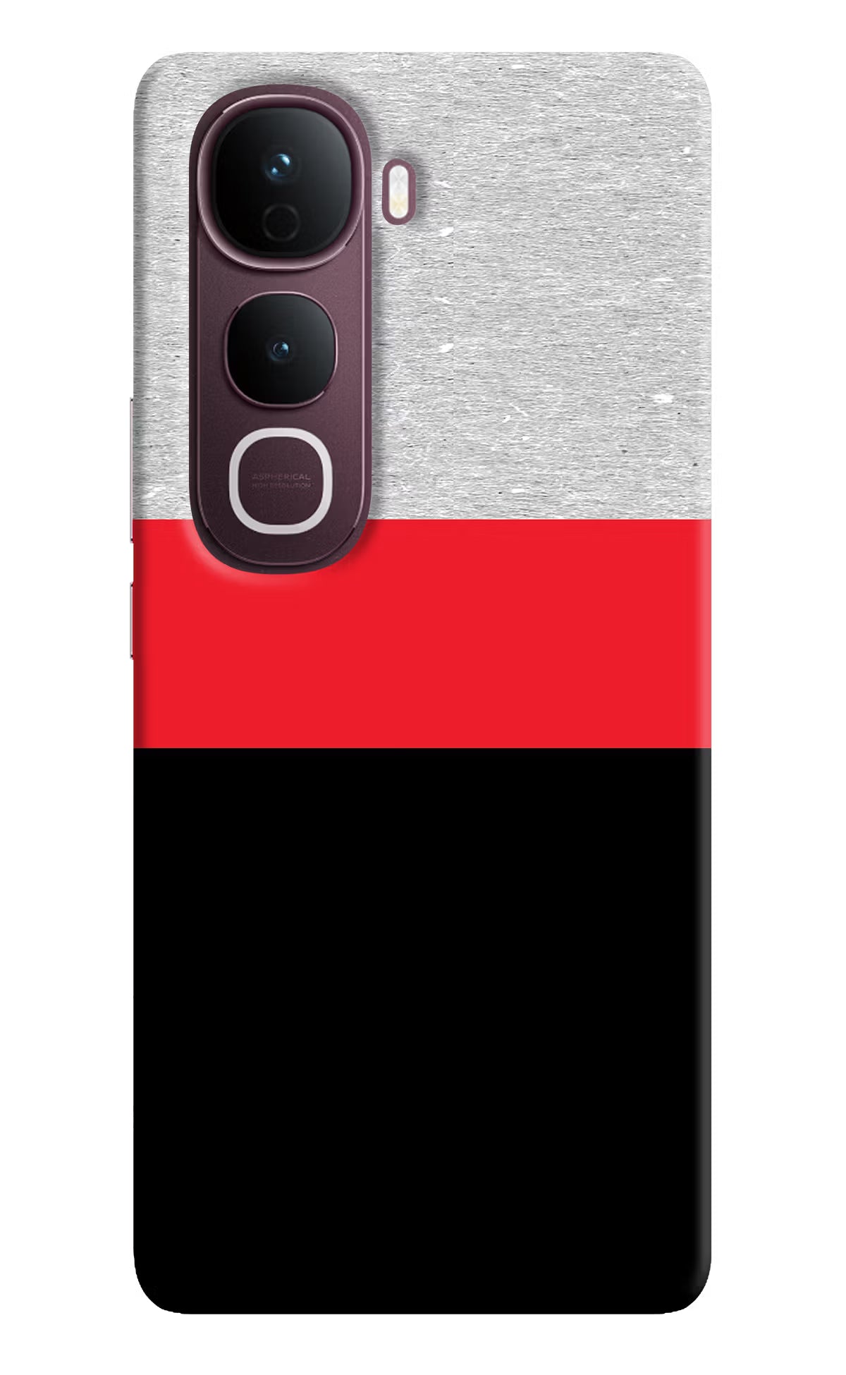 Tri Color Pattern Vivo Y400 Pro 5G Hard Case Back Cover by Casekaro