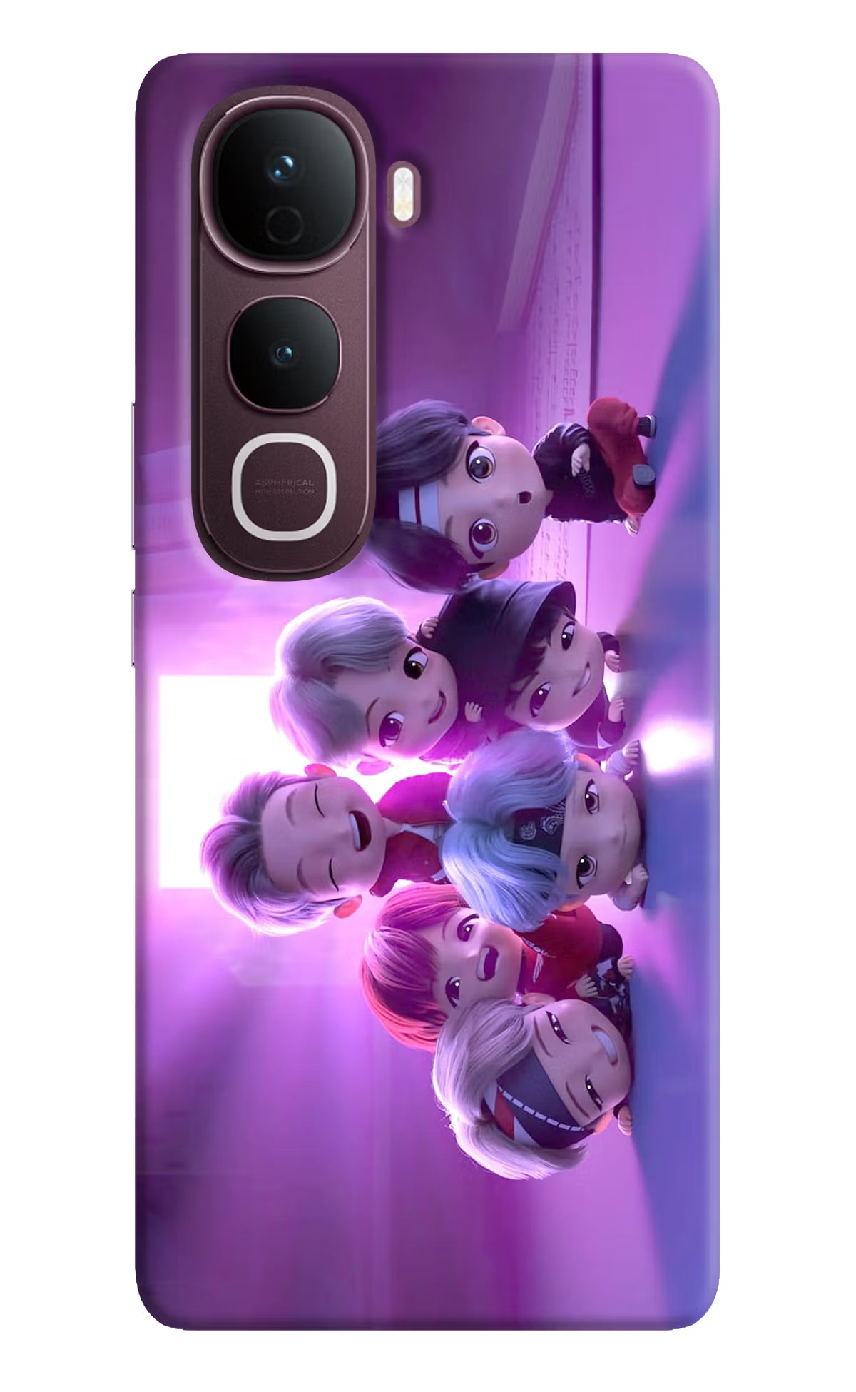 BTS Chibi Vivo Y400 Pro 5G Back Cover