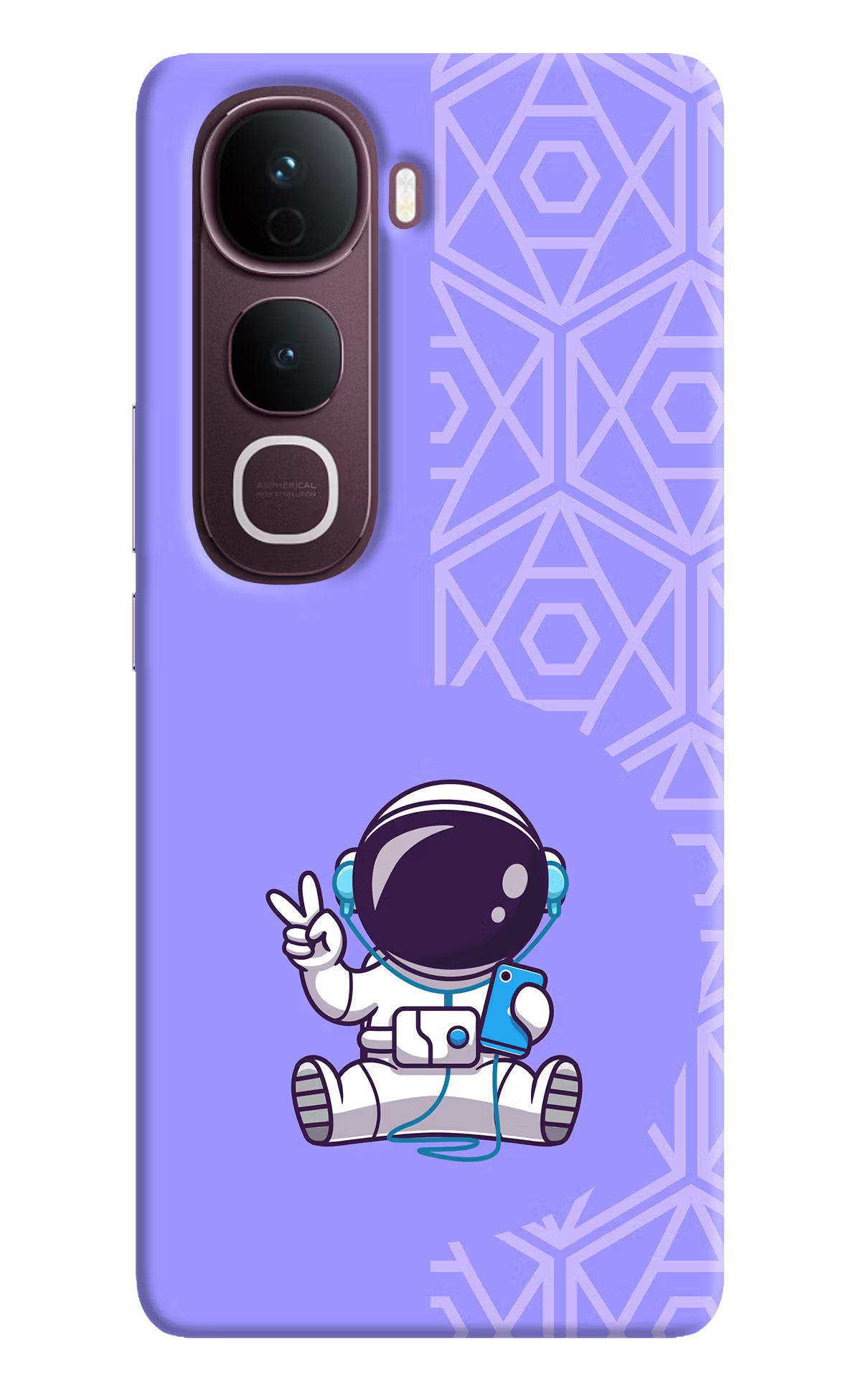 Cute Astronaut Chilling Vivo Y400 Pro 5G Back Cover