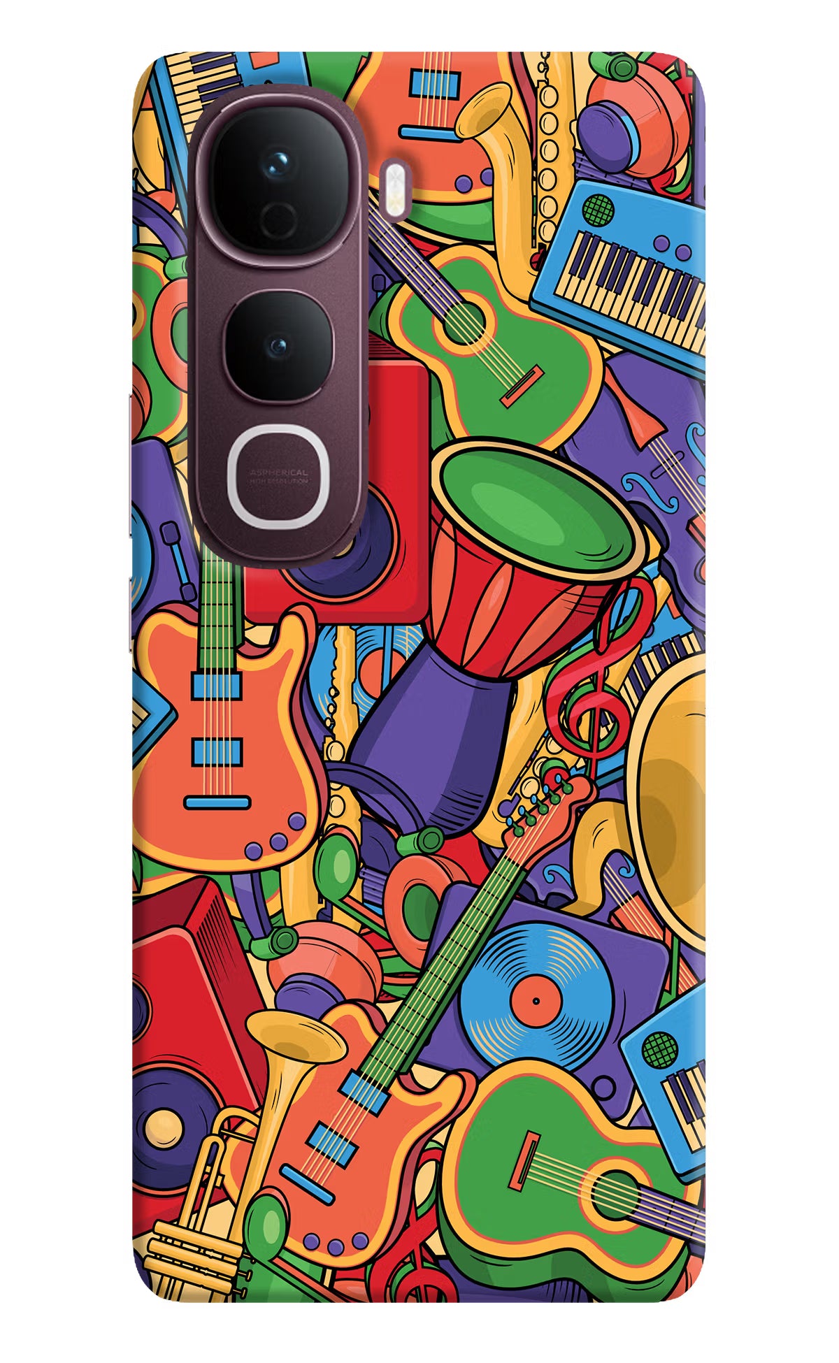 Music Instrument Doodle Vivo Y400 Pro 5G Back Cover
