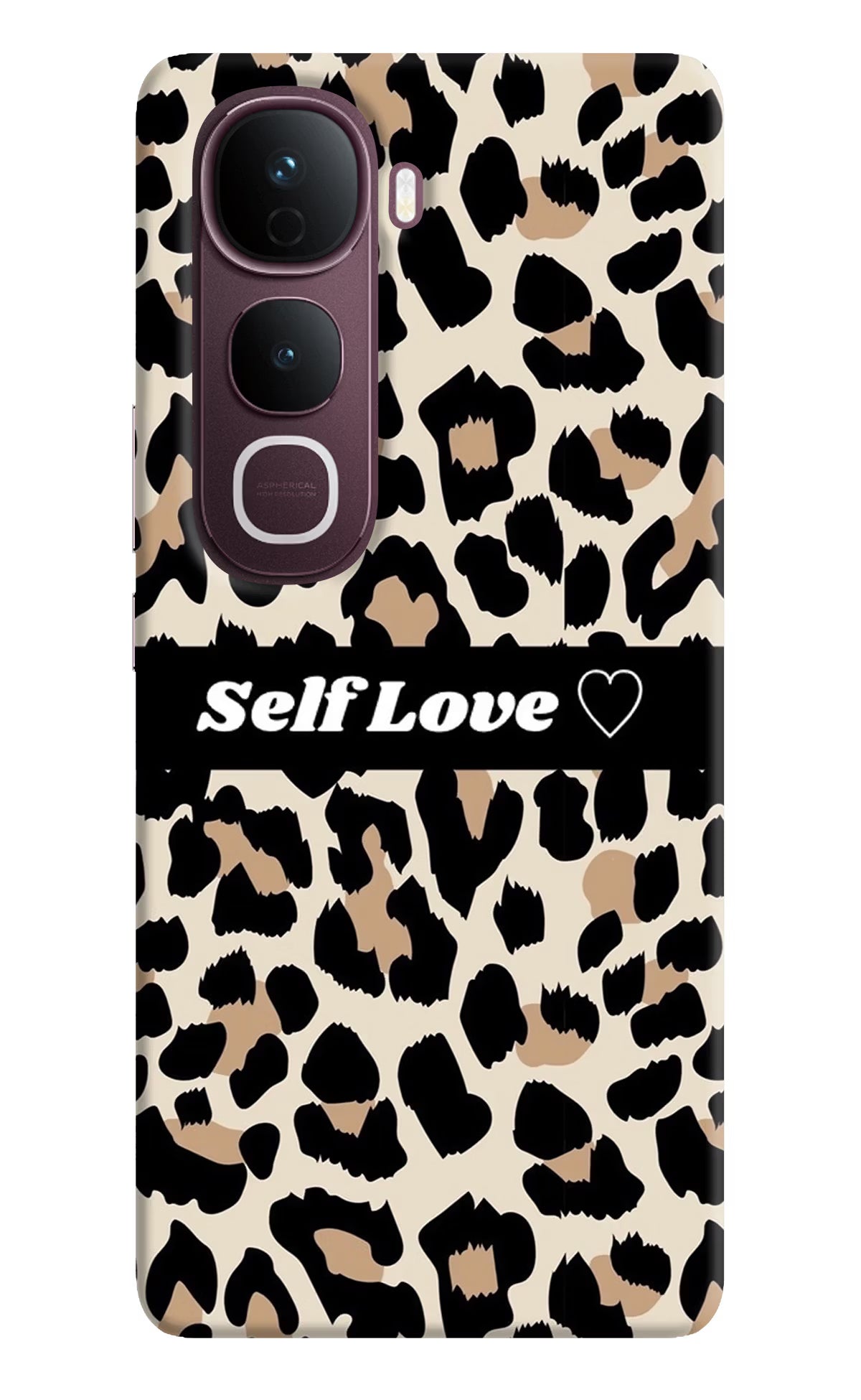 Leopard Print Self Love Vivo Y400 Pro 5G Back Cover