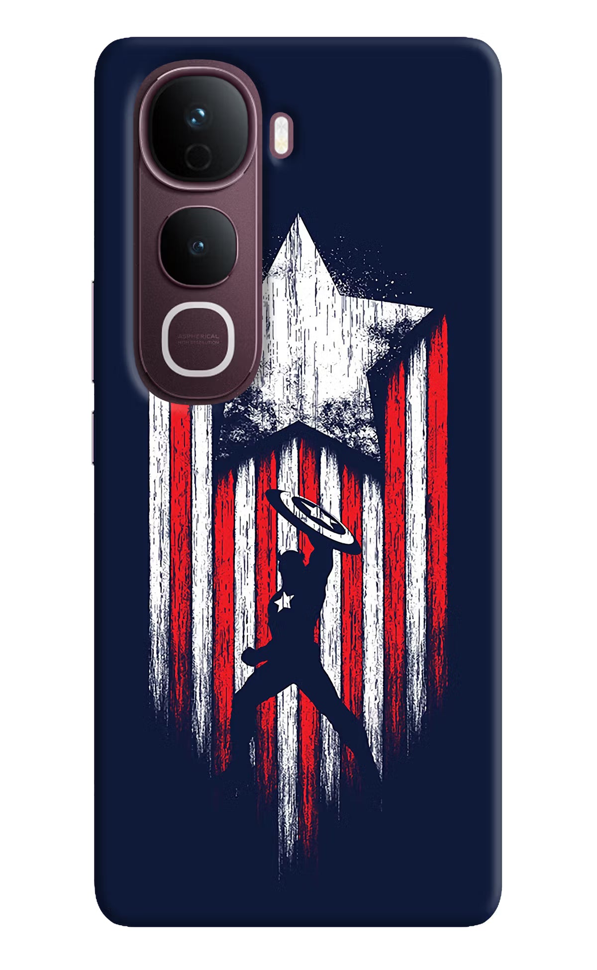Captain America Marvel Art Vivo Y400 Pro 5G Back Cover