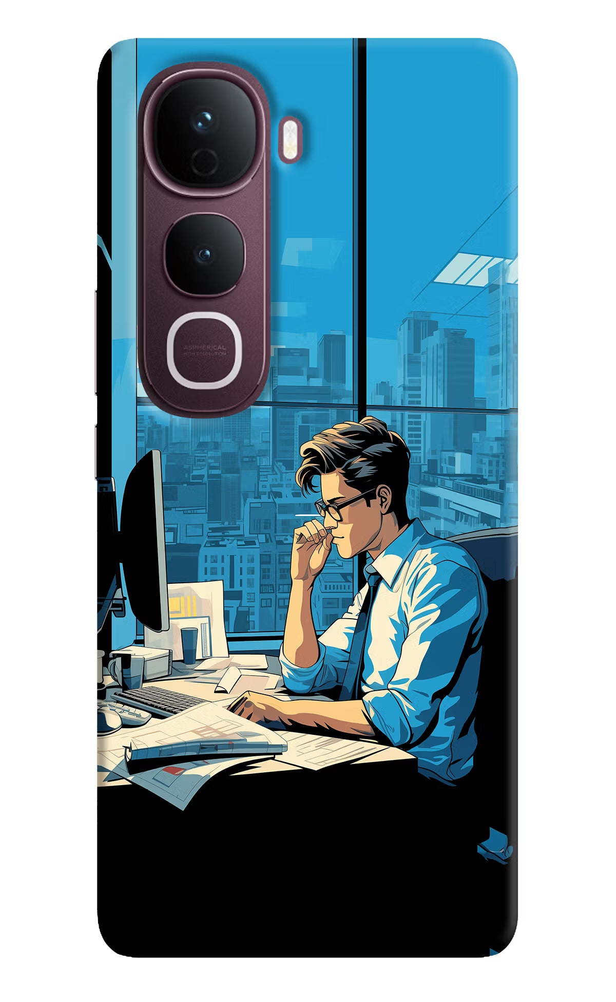 Focused Hustler (AI Generated) Vivo Y400 Pro 5G Back Cover