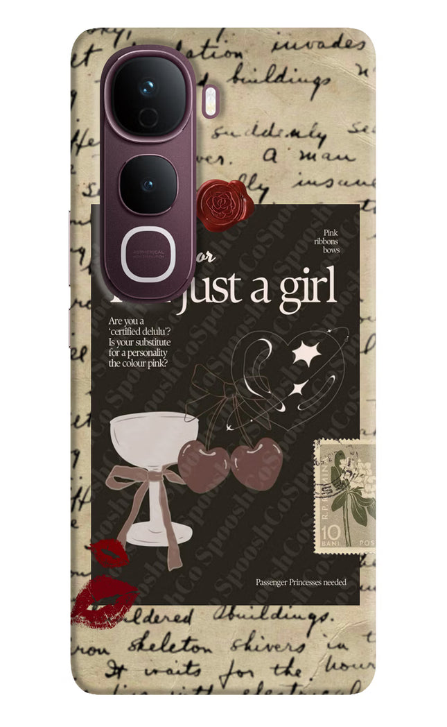 I am just a girl Vivo Y400 Pro 5G Hard Case Back Cover by Casekaro