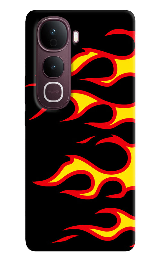 Side Sweep Flames Vivo Y400 Pro 5G Hard Case Back Cover by Casekaro