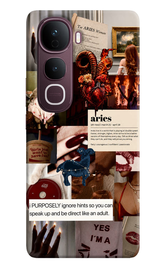 Zodiac Aries Vivo Y400 Pro 5G Hard Case Back Cover by Casekaro