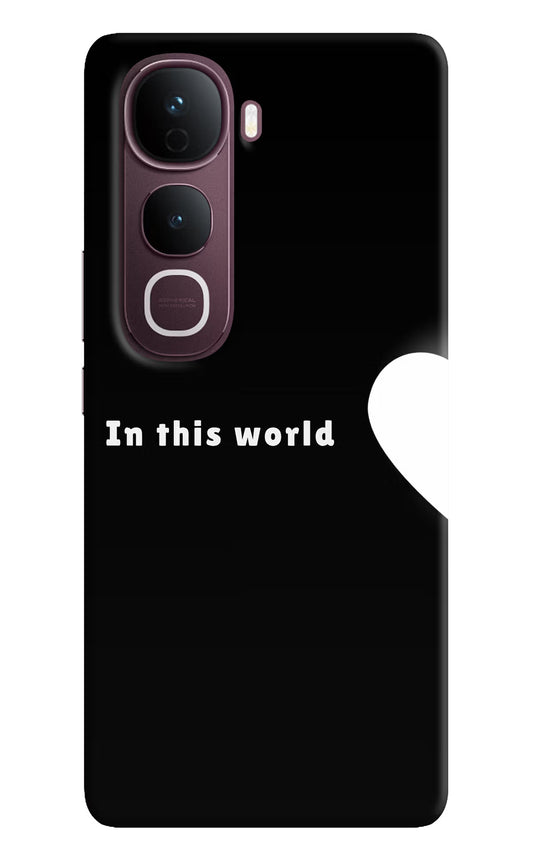 This World Vivo Y400 Pro 5G Hard Case Back Cover by Casekaro