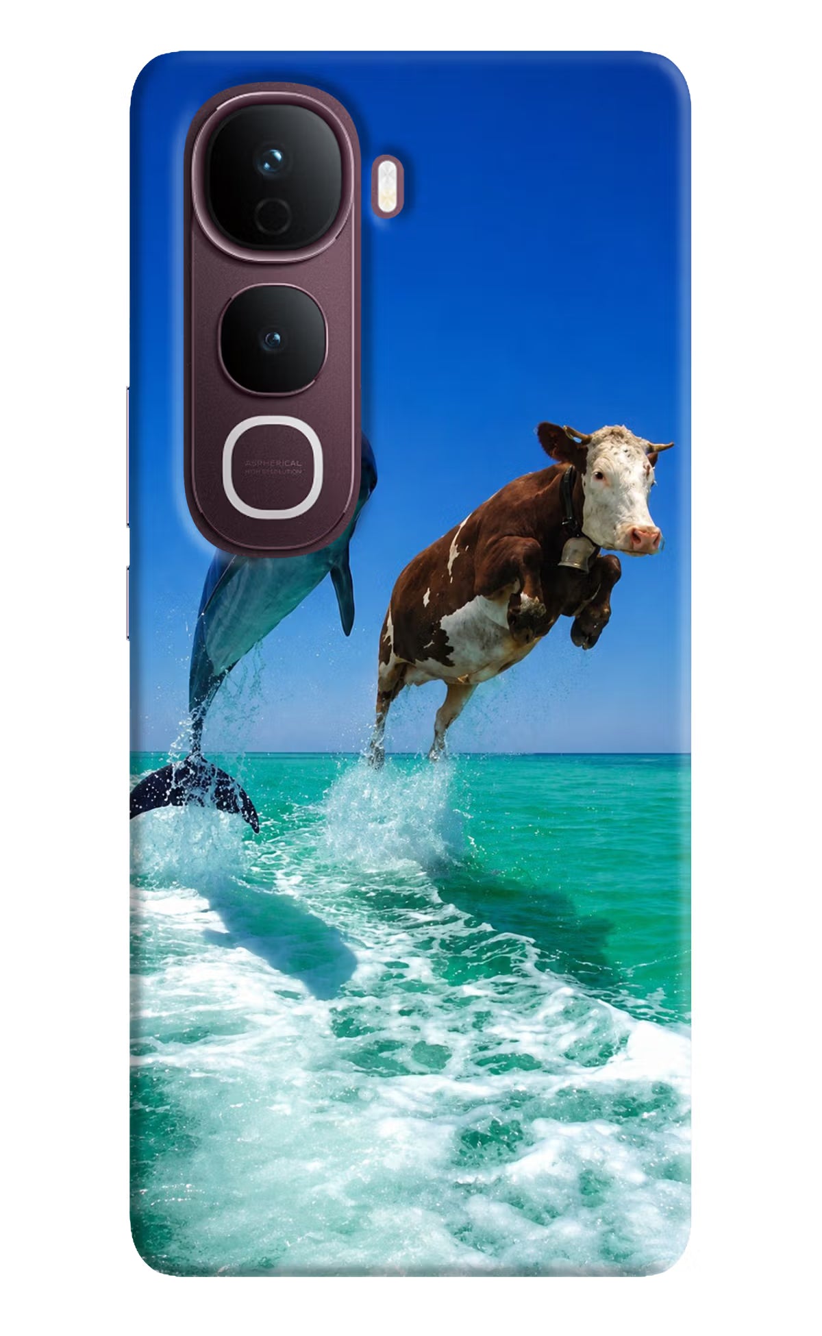 Dolphin vs Cow Vivo Y400 Pro 5G Back Cover