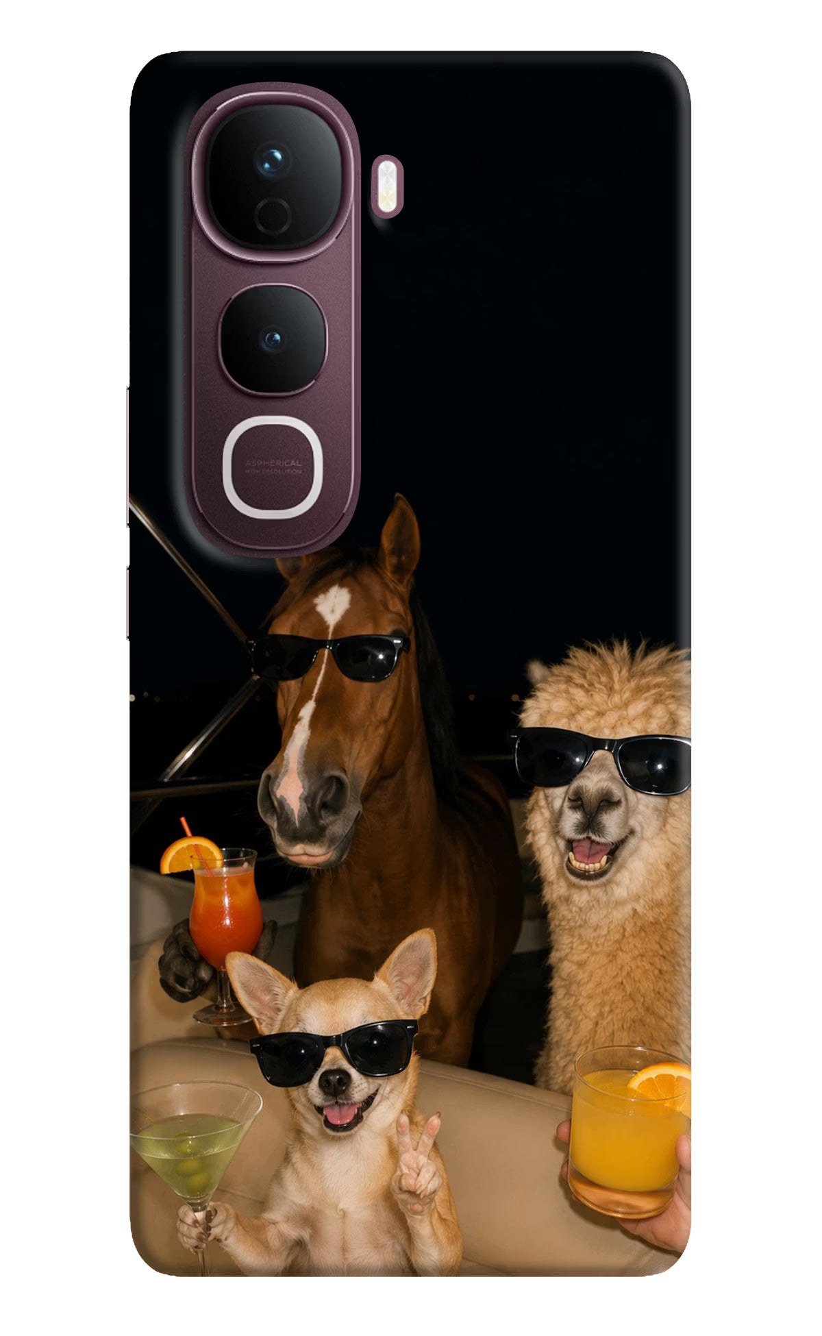 Party Squad Vivo Y400 Pro 5G Hard Case Back Cover by Casekaro