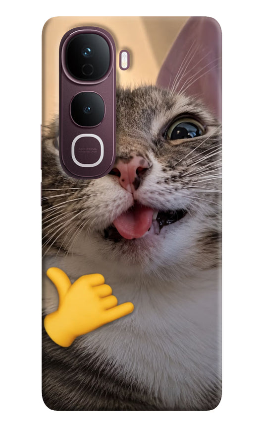 Silly Cat Call Vivo Y400 Pro 5G Hard Case Back Cover by Casekaro