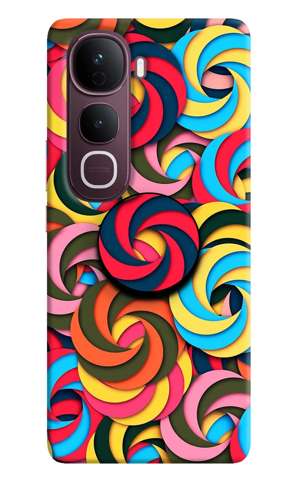 Spiral Pattern Vivo Y400 Pro 5G Pop Case