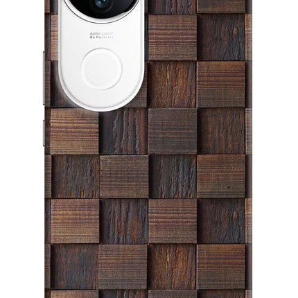 Wooden Cube Design iQOO Z10R 5G Hard Case Back Cover by Casekaro