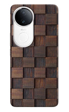 Wooden Cube Design iQOO Z10R 5G Hard Case Back Cover by Casekaro