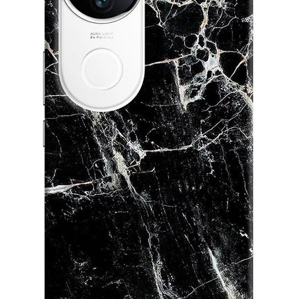 Black Marble Texture iQOO Z10R 5G Hard Case Back Cover by Casekaro