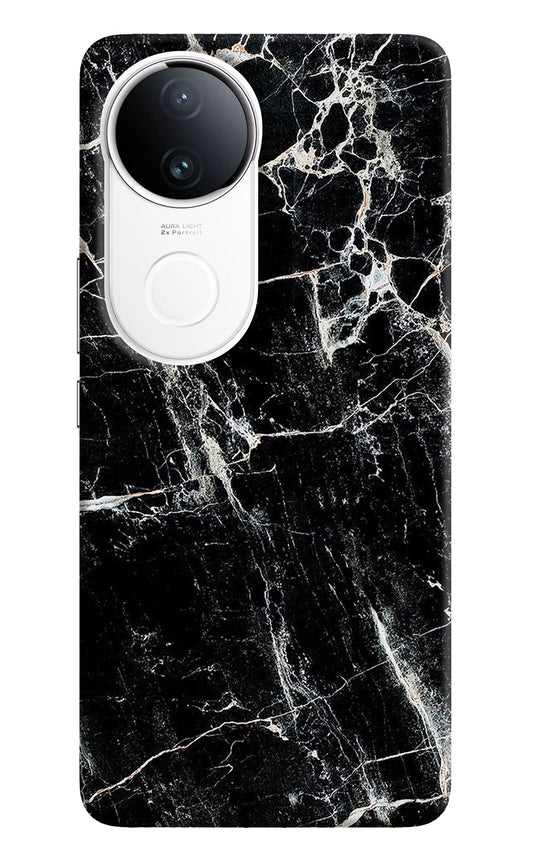 Black Marble Texture iQOO Z10R 5G Hard Case Back Cover by Casekaro