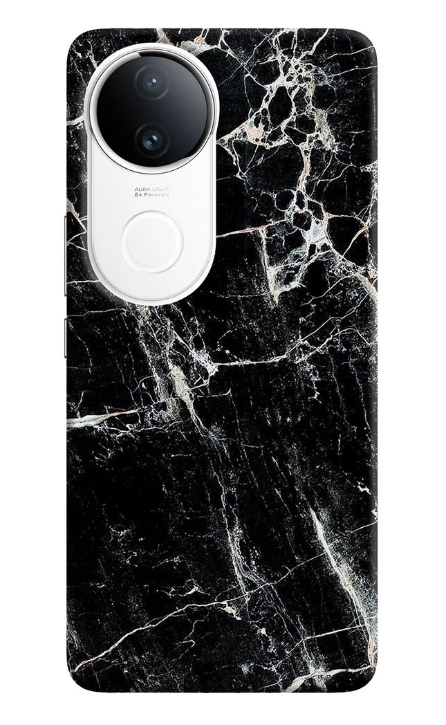 Black Marble Texture iQOO Z10R 5G Hard Case Back Cover by Casekaro