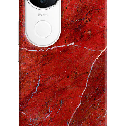 Red Marble Design iQOO Z10R 5G Hard Case Back Cover by Casekaro