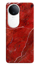 Red Marble Design iQOO Z10R 5G Hard Case Back Cover by Casekaro