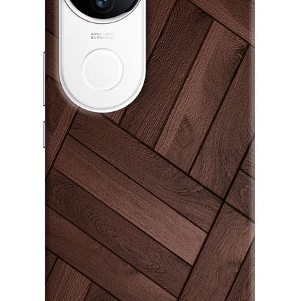Wooden Texture Design iQOO Z10R 5G Hard Case Back Cover by Casekaro