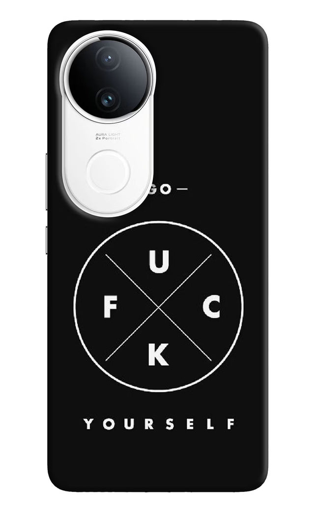 Go Fuck Yourself iQOO Z10R 5G Hard Case Back Cover by Casekaro
