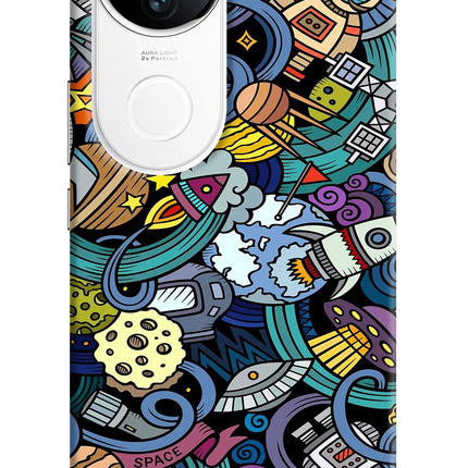 Space Abstract iQOO Z10R 5G Hard Case Back Cover by Casekaro