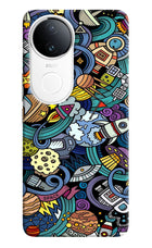 Space Abstract iQOO Z10R 5G Hard Case Back Cover by Casekaro