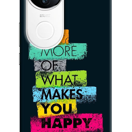 Do More Of What Makes You Happy iQOO Z10R 5G Hard Case Back Cover by Casekaro