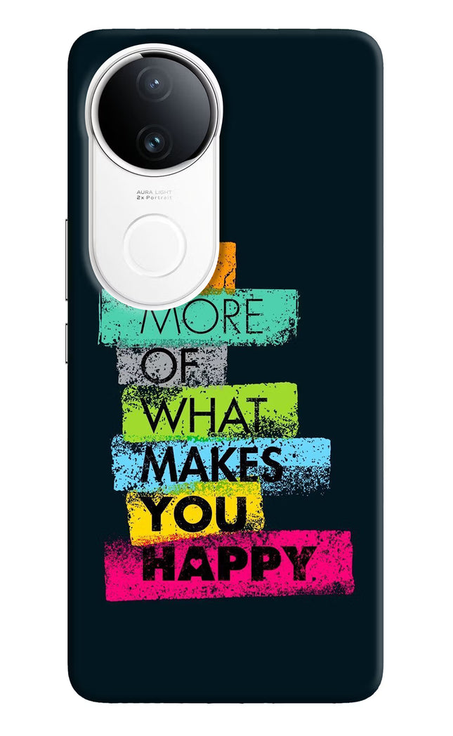 Do More Of What Makes You Happy iQOO Z10R 5G Hard Case Back Cover by Casekaro