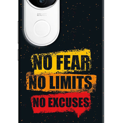 No Fear No Limits No Excuse iQOO Z10R 5G Hard Case Back Cover by Casekaro