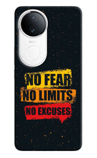 No Fear No Limits No Excuse iQOO Z10R 5G Hard Case Back Cover by Casekaro
