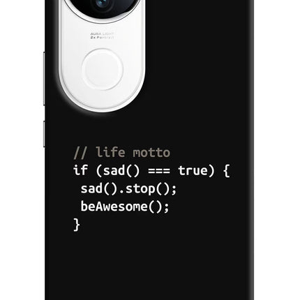 Life Motto Code iQOO Z10R 5G Hard Case Back Cover by Casekaro