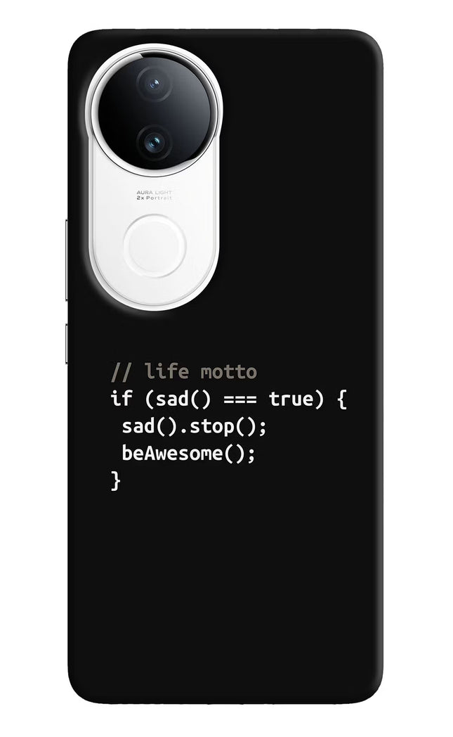 Life Motto Code iQOO Z10R 5G Hard Case Back Cover by Casekaro