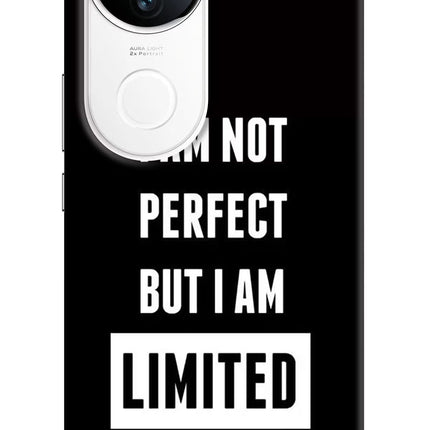 I Am Not Perfect But I Am Limited Edition iQOO Z10R 5G Hard Case Back Cover by Casekaro