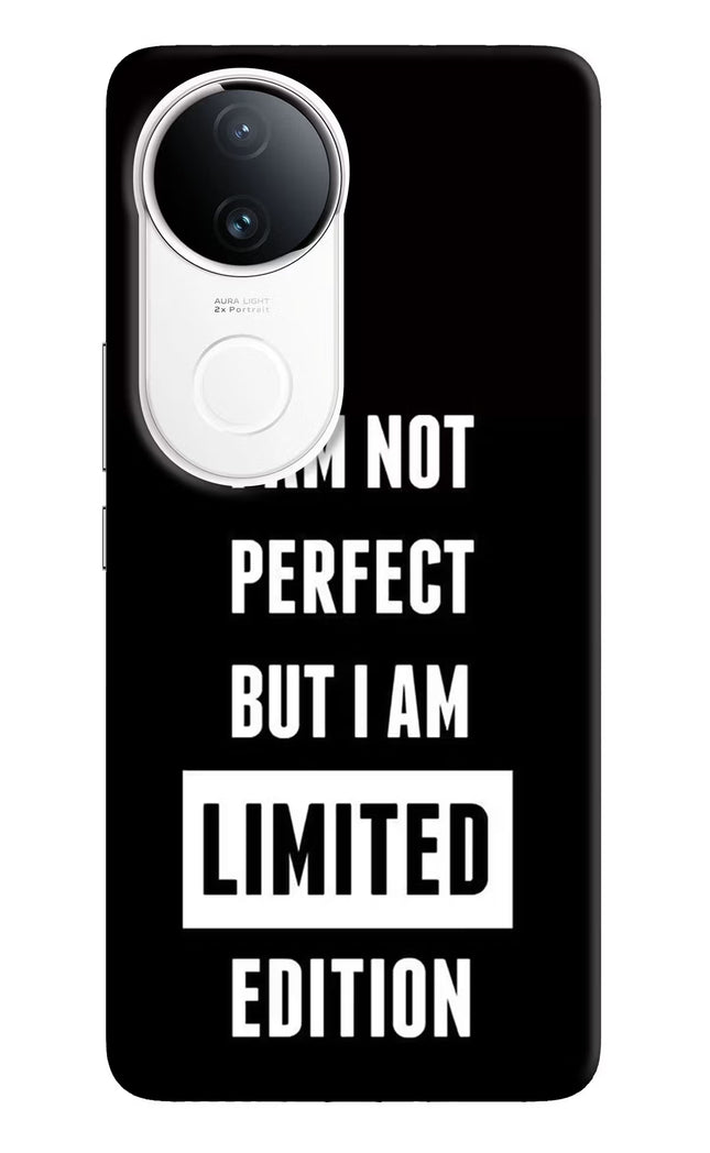 I Am Not Perfect But I Am Limited Edition iQOO Z10R 5G Hard Case Back Cover by Casekaro