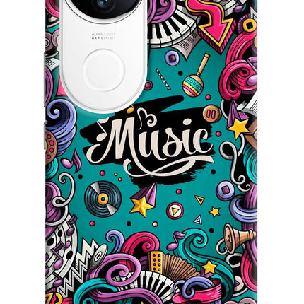 Music Graffiti iQOO Z10R 5G Hard Case Back Cover by Casekaro