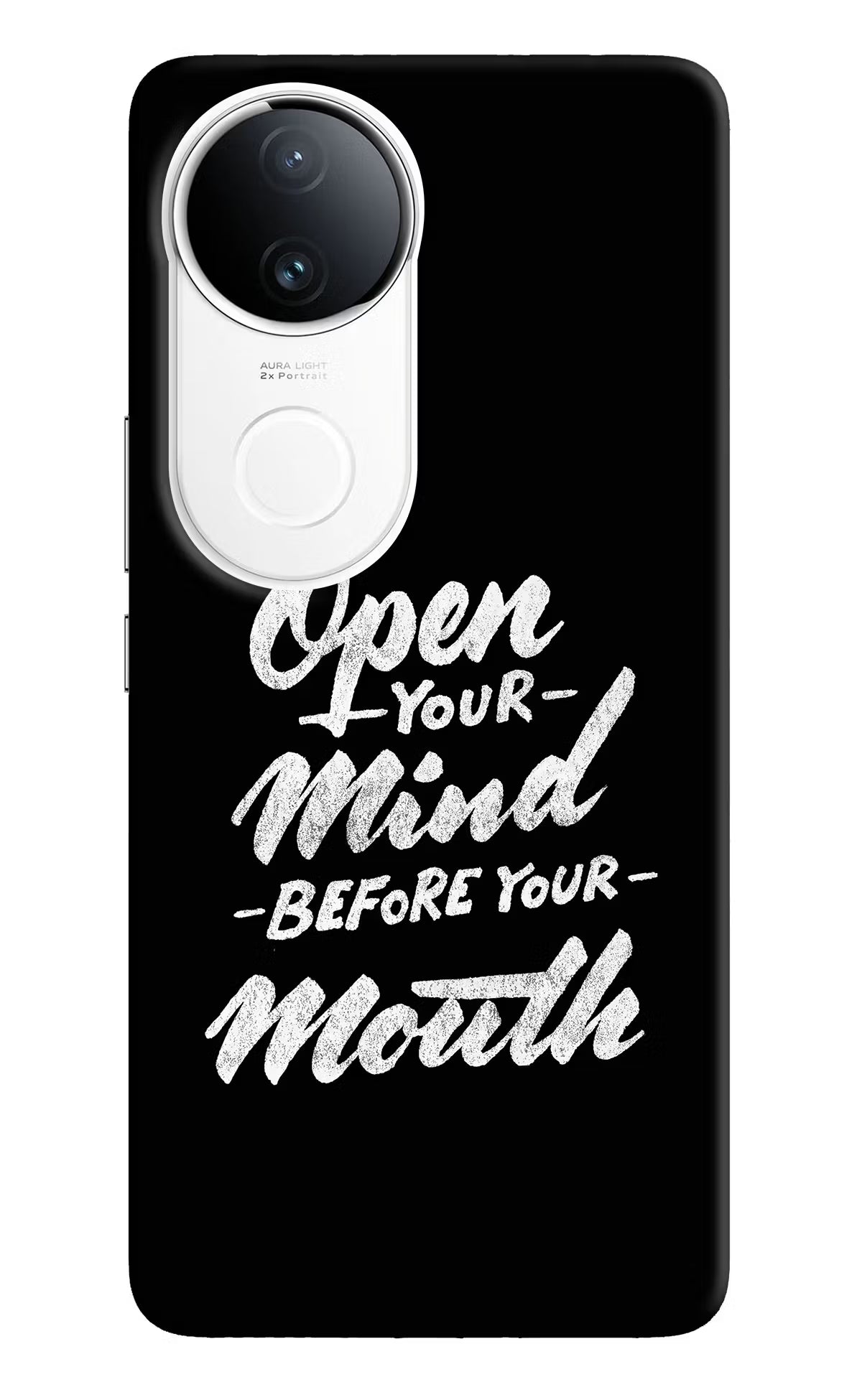 Open Your Mind Before Your Mouth iQOO Z10R 5G Hard Case Back Cover by Casekaro