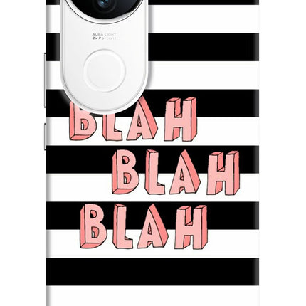 Blah Blah Blah iQOO Z10R 5G Hard Case Back Cover by Casekaro