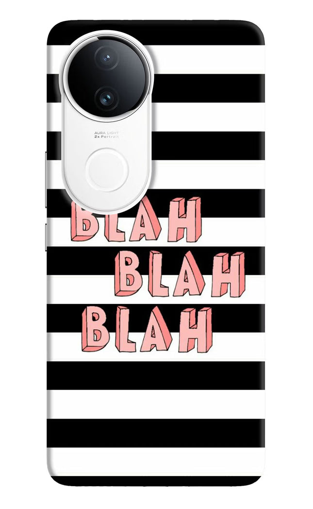 Blah Blah Blah iQOO Z10R 5G Hard Case Back Cover by Casekaro