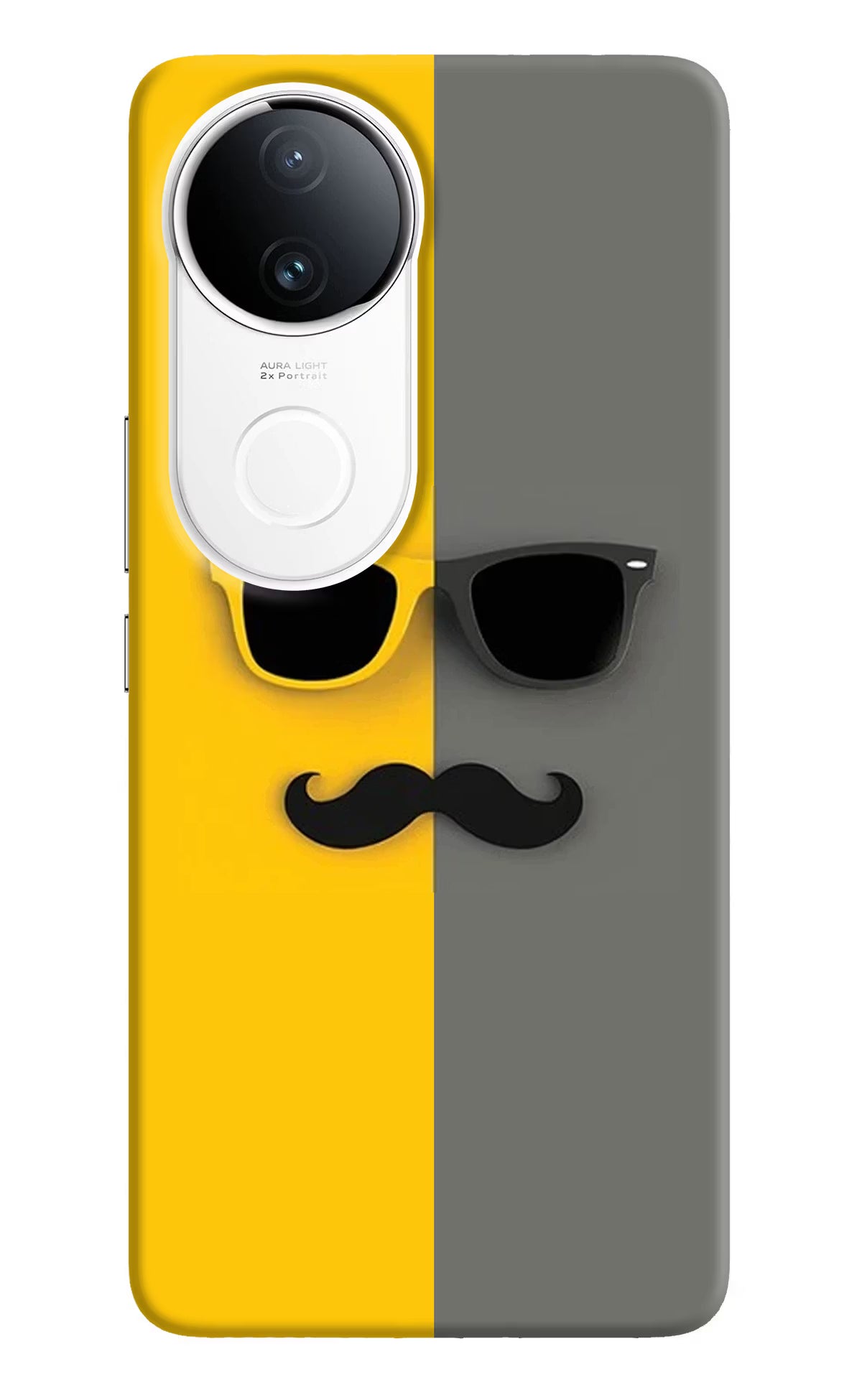 Sunglasses with Mustache iQOO Z10R 5G Hard Case Back Cover by Casekaro