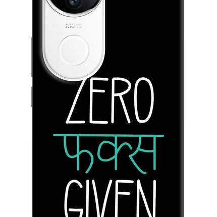 Zero Fucks Given iQOO Z10R 5G Hard Case Back Cover by Casekaro