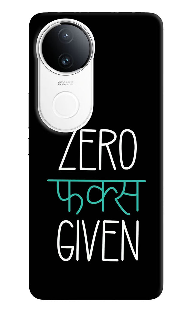 Zero Fucks Given iQOO Z10R 5G Hard Case Back Cover by Casekaro
