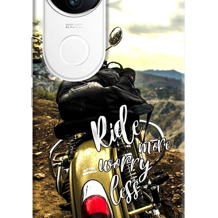 Ride More Worry Less iQOO Z10R 5G Hard Case Back Cover by Casekaro