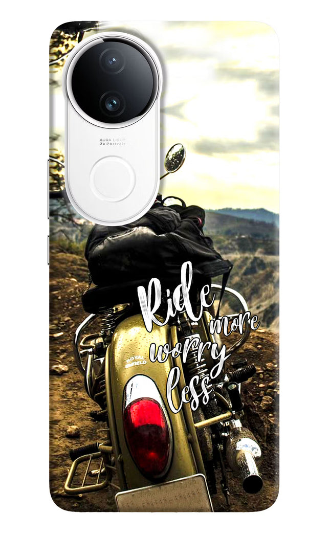 Ride More Worry Less iQOO Z10R 5G Hard Case Back Cover by Casekaro