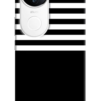 Black and White Print iQOO Z10R 5G Hard Case Back Cover by Casekaro